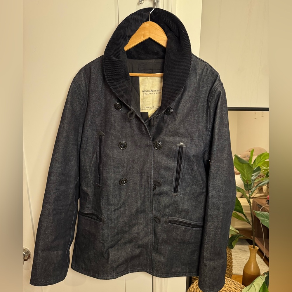 Denim & Supply Ralph Lauren Navy Service Jacket Denim Peacoat